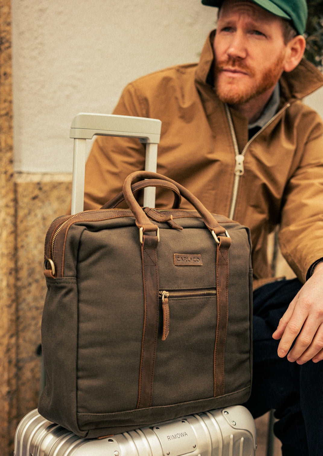 Premium Canvas Leather Laptop Bag for Modern Professionals