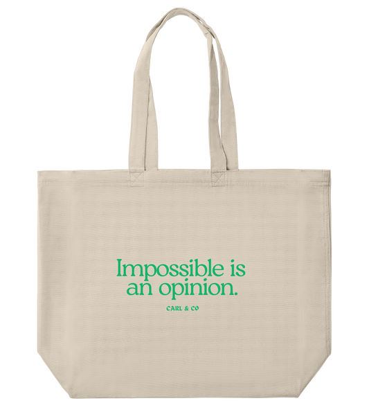 Canvas Shopper Bag "Impossible"