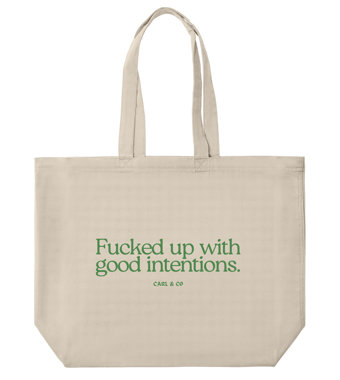 Canvas Shopper Bag "Intentions"