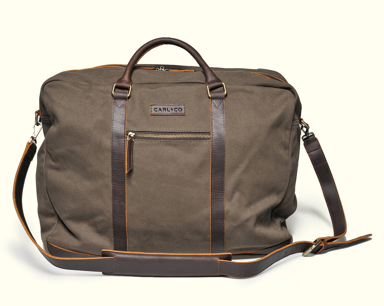 Canvas Leather Travel Bag