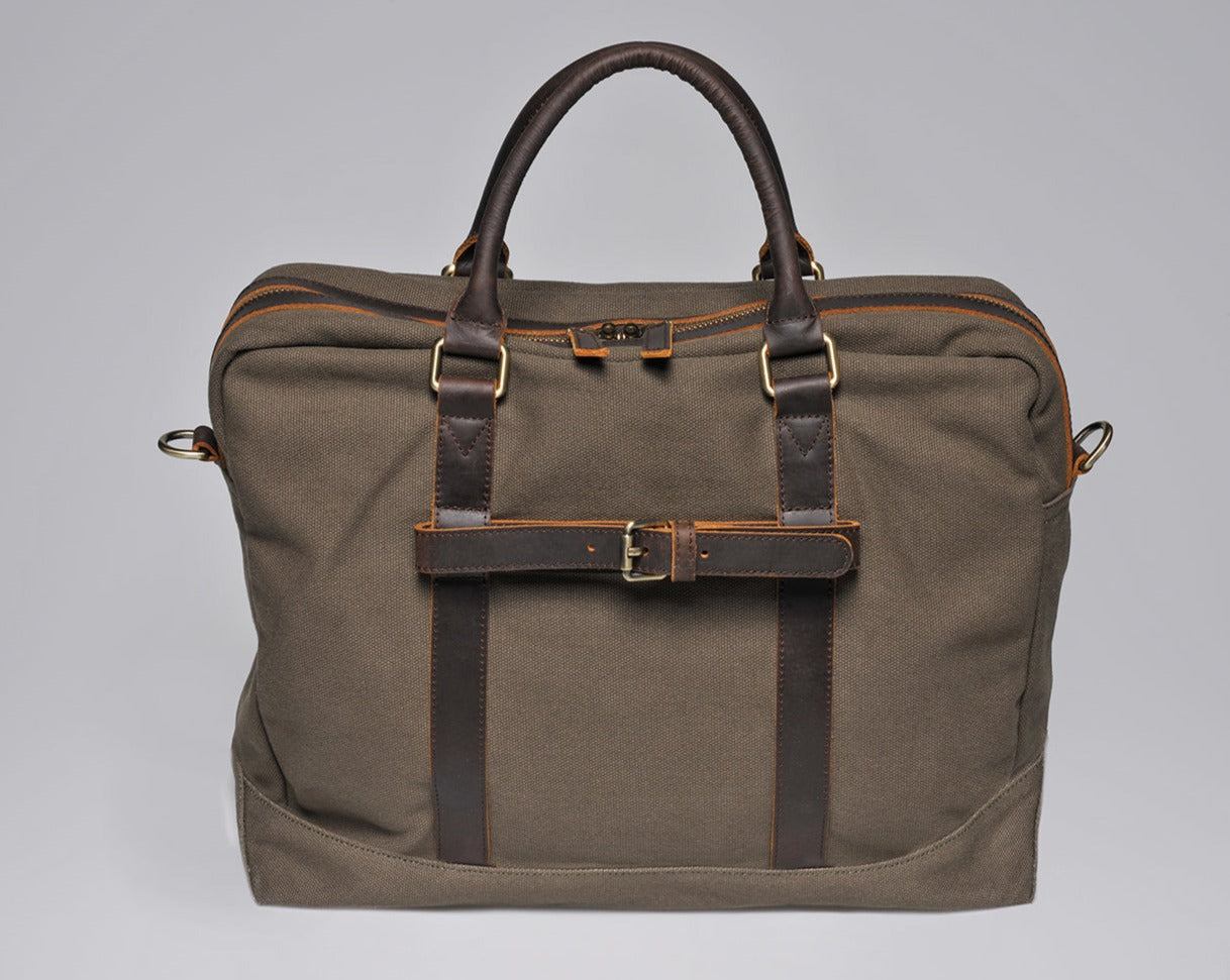 Premium Canvas Leather Laptop Bag for Modern Professionals