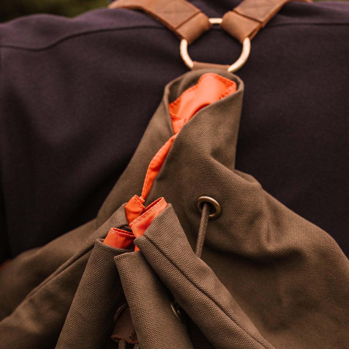 Canvas Leather Mountain Backpack