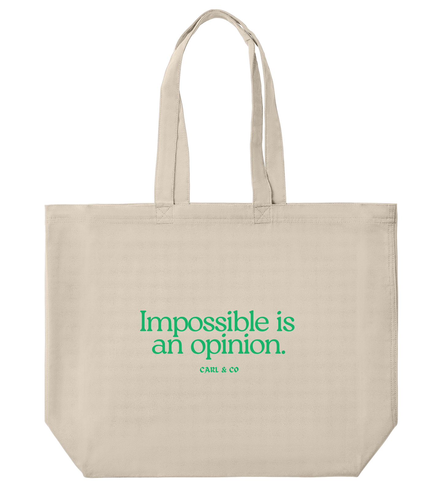 Canvas Shopper Bag "Impossible"